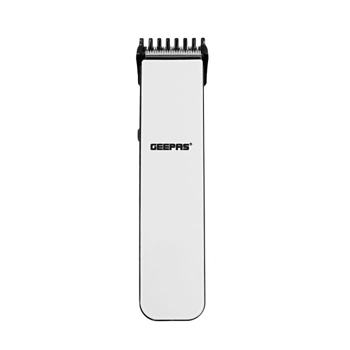 Geepas Rechargeable Hair Clipper - Grooming Kit With Comfortable Grip, Stainless Steel Precision Cutting Blade, Cordless Operation, Indicator Light With 30 Minute Working | Ideal For Short & Long Hair