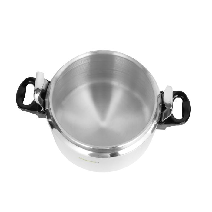 Royalford 5 L Aluminum Pressure Cooker- RF11173| Equipped With Multi-Safety Device And Unique Pressure Indicator| Durable Aluminum Alloy Construction With Firm Handles| Compatible With Gas, Ceramic An