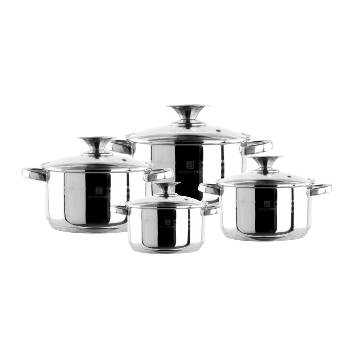 Stainless Cookware Steel Set, 14piece Set