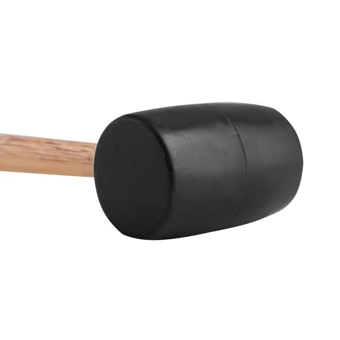 Geepas Rubber Mallet With Wooden Handle 16Oz - Hardwood Shaft Rubber Mallet Double-Face Hammer With Soft/Hard Tips | Ideal For Woodworking, Cabinet And Furniture Making, Auto Body And Metal Fabricatio