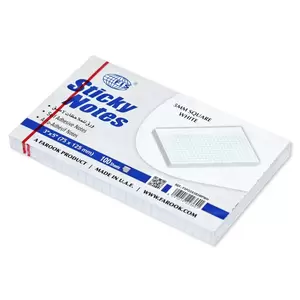 FIS Sticky Note Pad, 3X5 inches, Pack of 12, 5Mm Ruled Pastel White -FSPO3X5R5MPWH