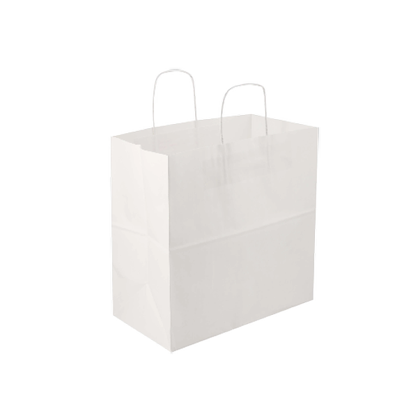 White Twisted Handle Paper Bag