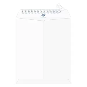 FIS Executive Laid Paper Envelopes Peel & Seal, Pack of 25 Pcs. Moon Beam White Color, 12 x 10 inch Size, 100 GSM - FSEE1034PMWB25