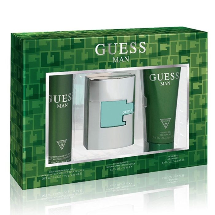 GUESS GREEN (M) SET EDT 75ML + SG 200ML + BODY SPRAY 226ML (2020)