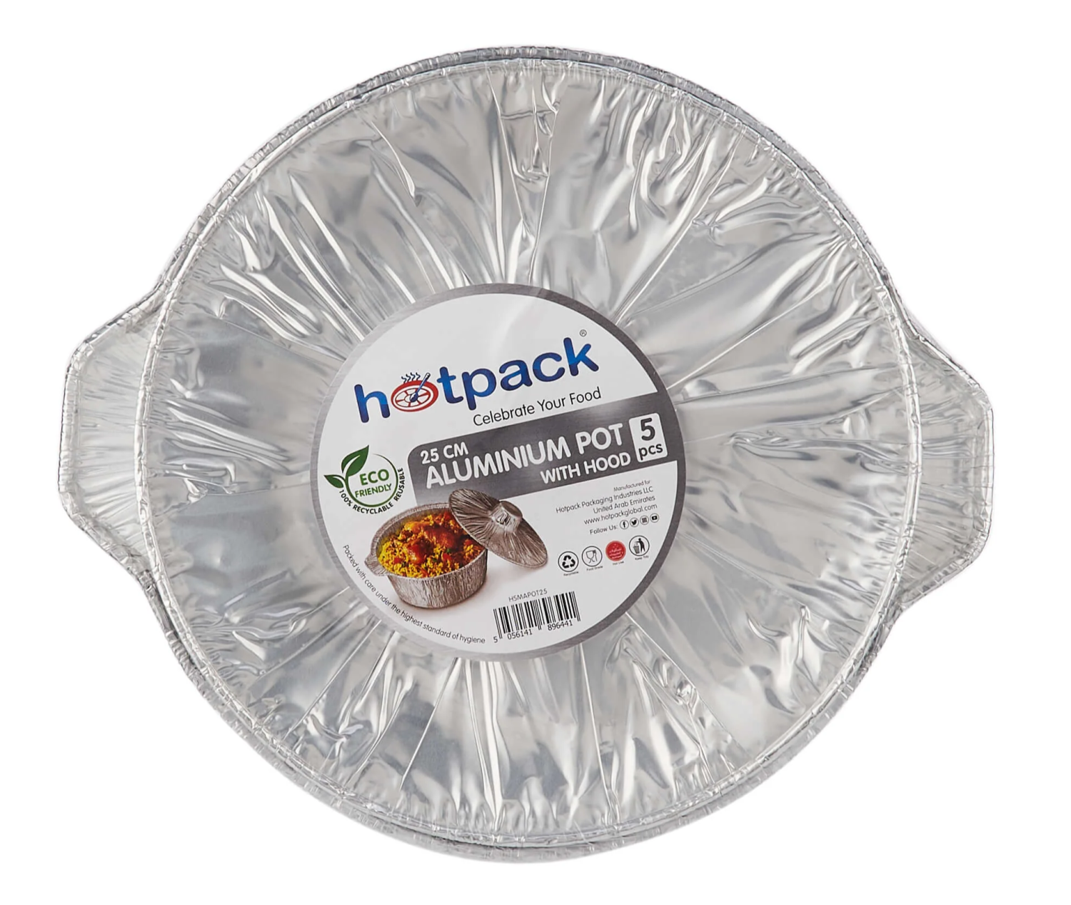 Aluminium Pot With Lid 5 pieces