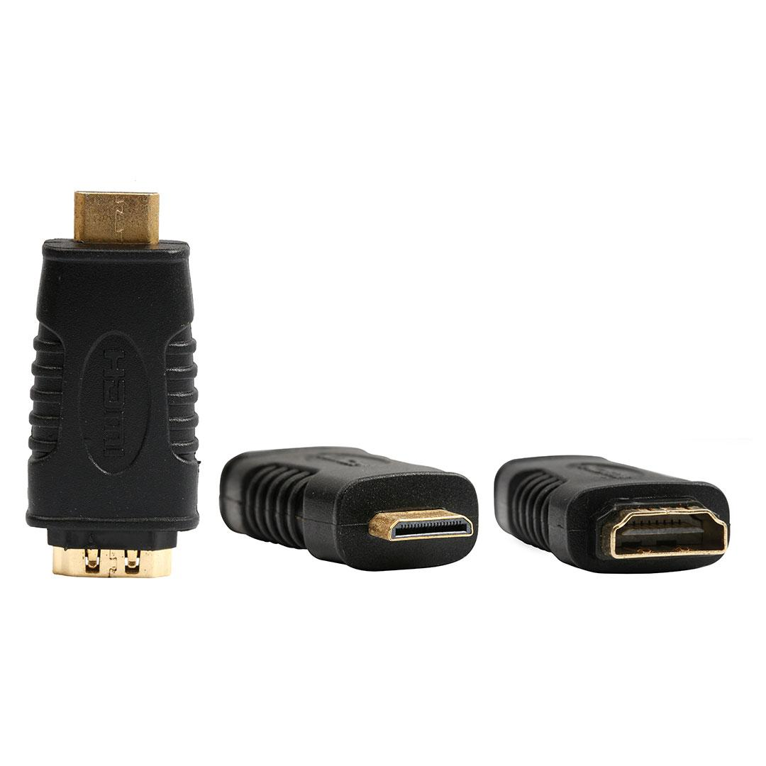 HDMI 19Pin Type-A Female To HDMI Type-C Mini Male Cable Gold Plated