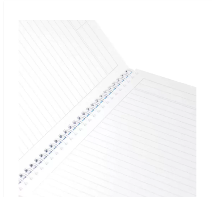 FIS Pack of 5 Spiral Hard Cover Notebook 9X7 Inches (22.86 X 20.32 CM) Single Line,With Border,100 Sheets-Turquois -FSNBS97NA220