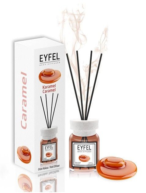 [{"value":"Eyfel Reed Diffuser 120ml - Caramel"},{"value":"eyfel"},{"value":"reed diffuser"},{"value":"caramel reed diffuser"},{"value":"diffuser"}]