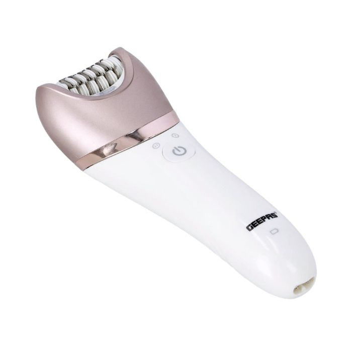 Geepas GLS86053 Lady Shaver Set - Electric Hair Remover | Detachable Shaving Head| On/Off Switch| LED Indicator Light| Ideal To Remove Unwanted Hair