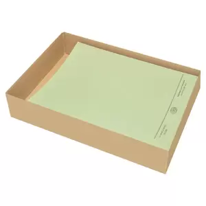 FIS Square Cut Folders Without Fastener Green Color, Pack of 50 Pcs, 320 gsm, A4 Size - FSFF9A4GR