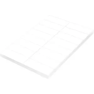 FIS Multipurpose Laser Labels, Colour White, Size 105X37mm (16 Stickers x 100 Sheet) A4 Size, E.U. Origin Material - FSLA16-100