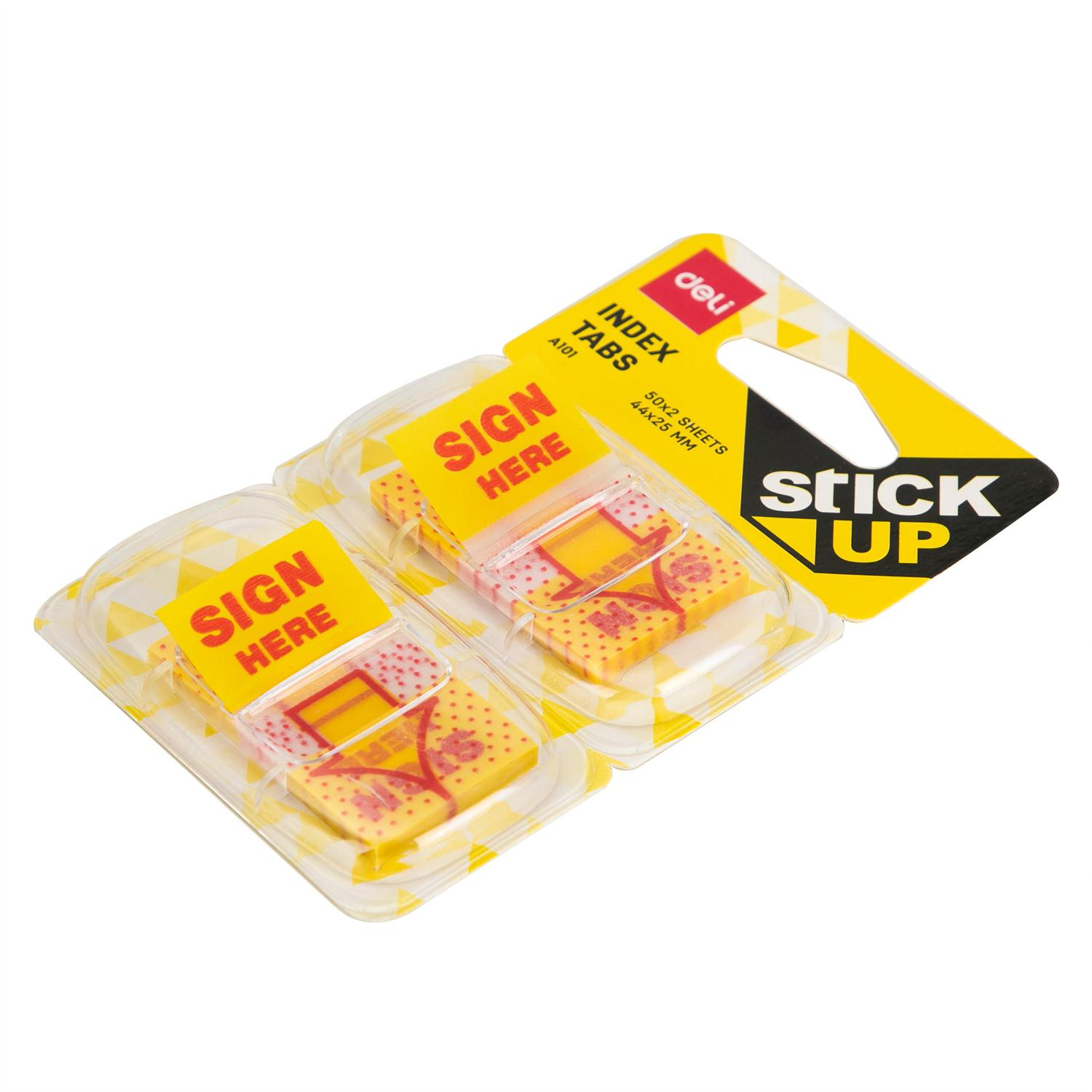 Deli EA10101 Index Tabs Sign Here