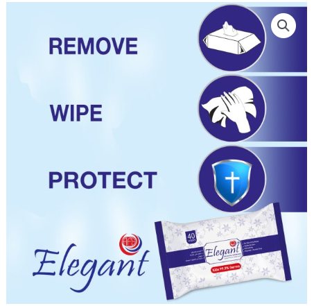 40 Pieces Antibacterial Wipes