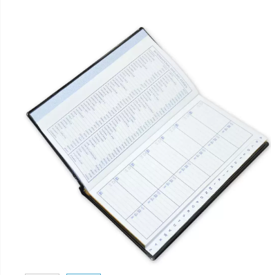 FIS Address Book English with PVC Padded Cover, with Gilding, 120 x 240 mm Size, 60 Sheets - FSAD12X24EGS