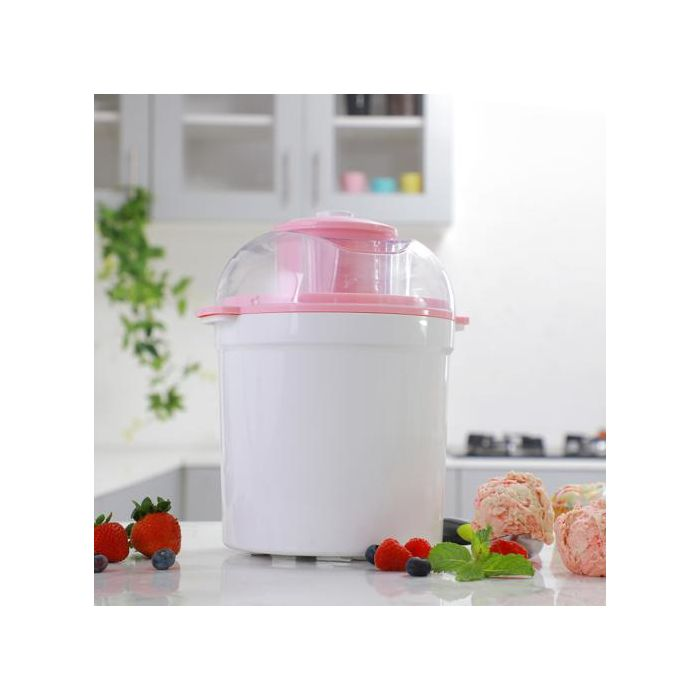 Geepas GIM63027UK Ice Cream Maker Machine - BPA Free | Makes Delicious Soft Ice Cream, Gelato, Frozen Yoghurt & Sorbet Machine With Easy To Clean Aluminum Bowl - 1.5QT | 2 Years Warranty