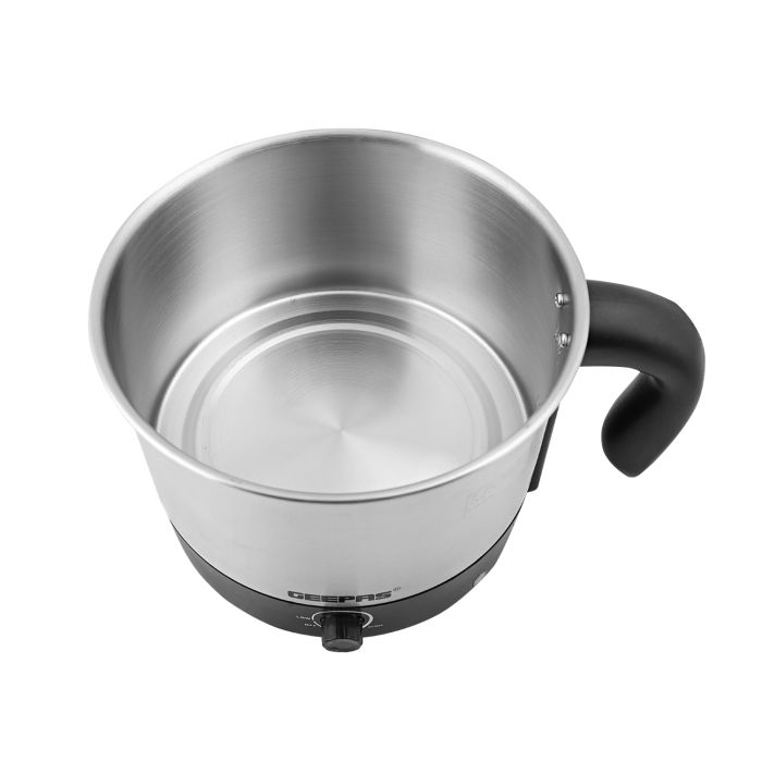 Geepas 1.2L Electric Kettle | Stainless Steel Cordless Kettle| Auto Shut-Off & Boil-Dry Protection | Big Mouth Design| Boiler For Hot Water, Tea & Coffee Maker | 600W | 2 Year Warranty