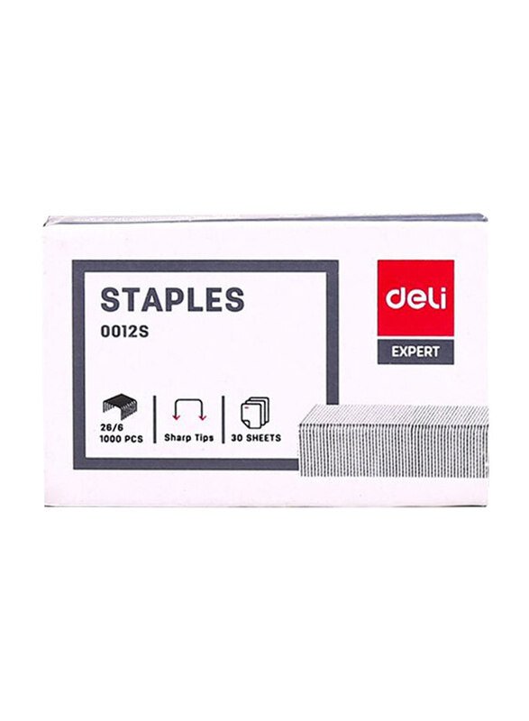 Deli-E0012S Staples No.26/6 (Pkt of 1000Pcs)