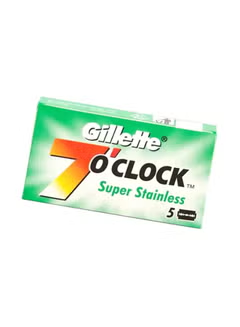 5-Piece Super Double Edge Razor Blade Set Silver