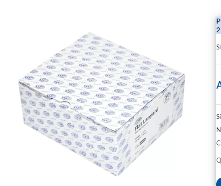 Pack of 50 Pieces Flat Lanyard Badge Holder With Hook 2X90cm Orange - FSNA04-2CM