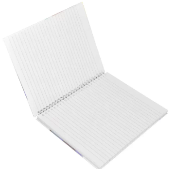 LIGHT Pack of 5 Spiral Hard Cover Notebook, Single Line, 9X7 Inches (22.86 X 20.32 CM) 100 Sheets -LINBS971702