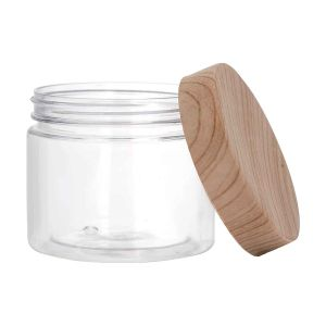 Royalford Round Air Tight Pet Jar - Plastic - Clear - 250 ML