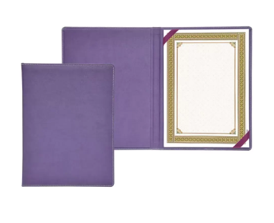 FIS Italian PU Certificate Folders with A4 Certificate and Gift Box - FSCLCERTPUVPU