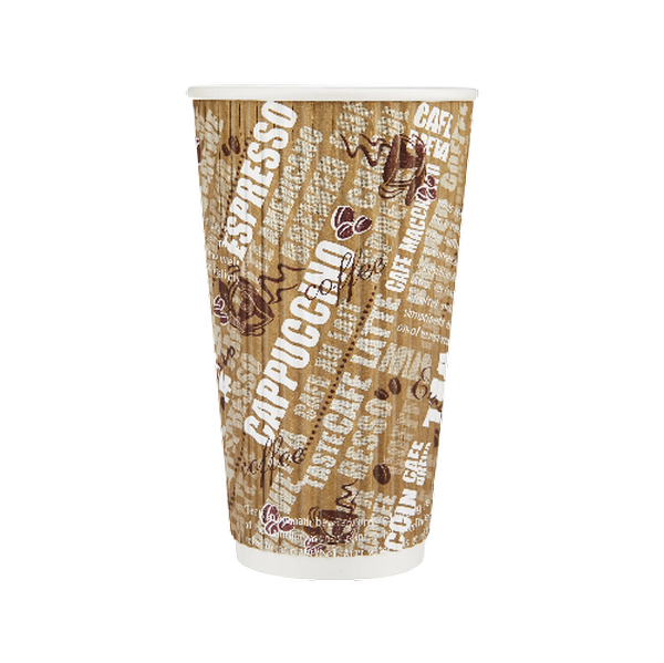 Printed Ripple Paper Cups 20oz