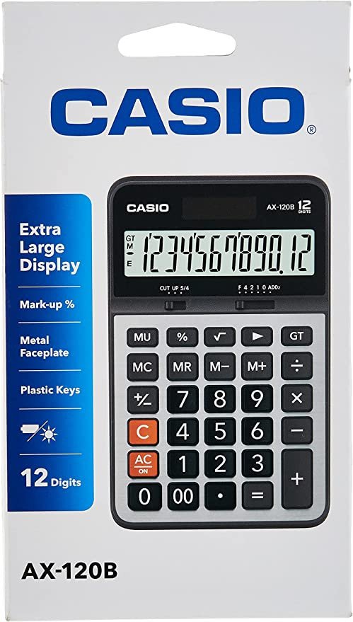 Buy Casio AX 120B Lcd Desktop Calculator InZoneuae