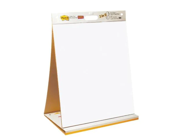 Post-it Super Sticky Portable Tabletop Easel Pad w- Dry Erase Panel, 20x23 Inches, 20 Sheets-Pad, 1 Pad (563DE)