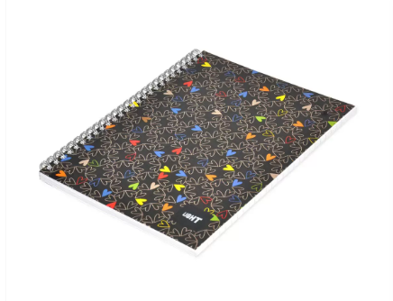 LIGHT Pack of 10 Spiral Soft Cover Notebook, Single Line, 9X7 Inches (22.86 X 20.32 CM) 100 Sheets -LINB971704S