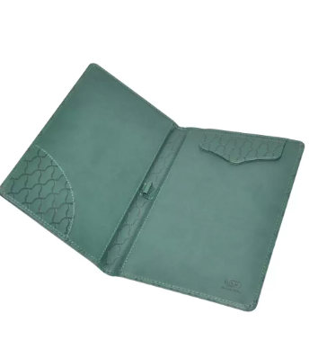 FIS Executive Bill Folder Green Color, Italian PU with Magnet Flap 150X245mm - FSCLBFGRD1