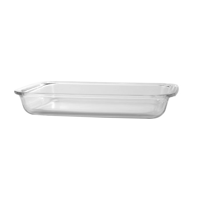 Royalford 3Pcs Rectangle Borosilicate Glass Baking Tray Set - Roasting & Baking Tray | Oven Safe, Fridge, Dishwasher & Freezer Safe | Easy Clean | Ideal For Cooking Serving Storing Freezing Roasting