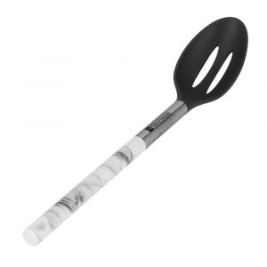 Royalford Marble Designed Slotted Spoon - Nylon - Black