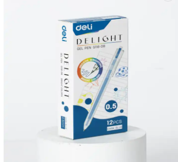 Gel pen automatic Deli Delight EG118-DB