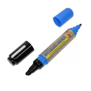 Artline 525T 2in1 Whiteboard Markers 2.0mm-5.0mm, Pack of 12 Pcs, Black/Green Colors, Polyester Fibre Tip - ARMK525TBKGR