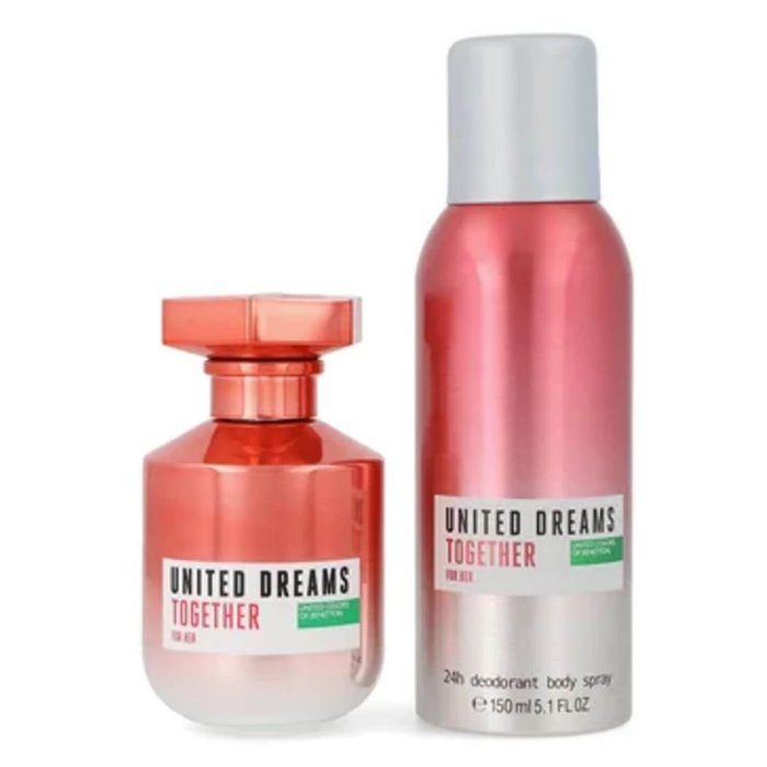 BENETTON UNITED DREAMS TOGETHER FOR HER (W) SET EDT 80ML + 24H DEODORANT 150ML