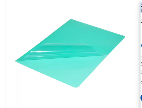 50-Piece Durable Clear folders, A4 size, Green Colour - DUCI2339-05