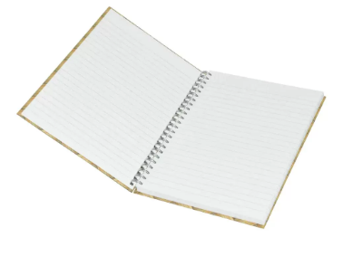 5-Piece Light Spiral Hard Cover Notebook, Single Ruled, (100 Sheets), A5 Size - LINBSA51607