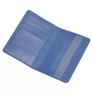 FIS Blue Polyurethane For Unisex - Passport Wallet - FSGNBLD3