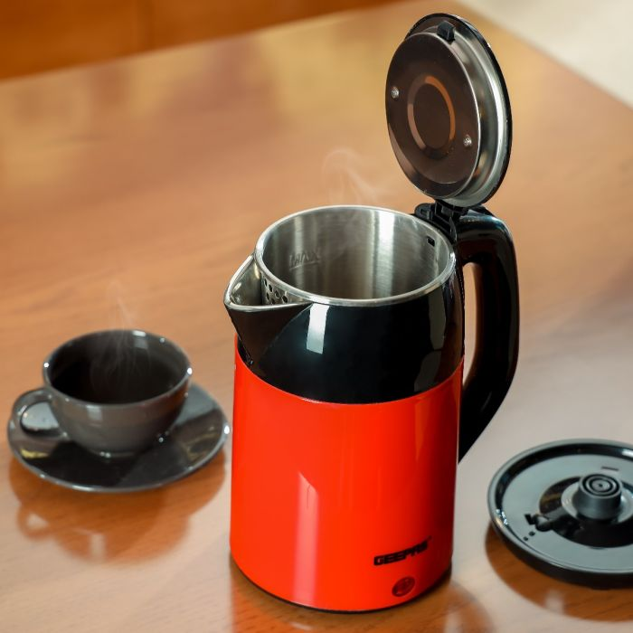 1500W 1.8L Double Layer Electric Kettle, Cordless | Boiler For Hot Water, Tea & Coffee | 2 Year Warranty