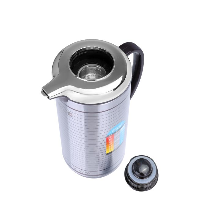 Royalford RF5291 1.9L Vacuum Flask - Portable Heat Insulated Thermos For Keeping Hot/Cold Long Hours, Multi-Walled For Coffee, Hot Water, Tea, Perfect Pouring Spot | Ideal For Occasion, Commercial & O