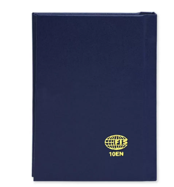 Fis 2024 Pocket Diary English Vinyl 1Side Padded Blue -FSDI10EN24BL