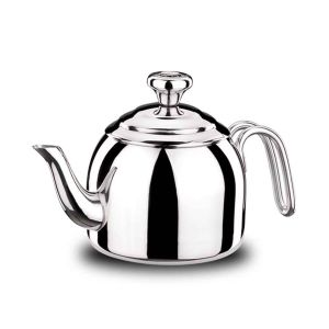 Korkmaz Droppa Tea Pot 09L - Stainless Steel - Silver - 09 Ltr