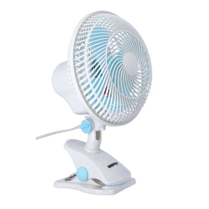 Rechargeable Mini Table Fan 6" | LED Night Light | 3 Leaf Blades
