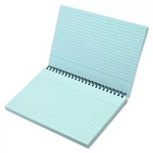 FIS Ruled Record Card 180 GSM 8X5 Inch Double Loop Spiral 50 Sheets Blue -FSIC85-180SPBL