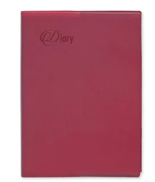 Fis 2024 Pocket Diary English With Pvc Soft Cover Maroon -FSDI09E24MR