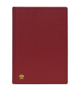 FIS 2024 Agenda Diary Arabic/English Right Side Opening with 12 Months Index, PVC Hard Cover Maroon - FSDI63AER24MR