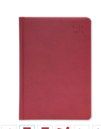 FIS Diary 2024 Arabic/English (Friday & Saturday Combined) A5, Maroon - FSDI95AE24MR