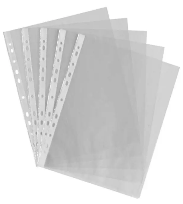 Partner A4 Punched Pocket Clear 100 Pieces