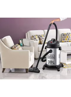 Canister Stainless Steel Vacuum Cleaner With Wet And Dry Function 30.0 L 1610.0 W WV1450-B5 Silver/Black